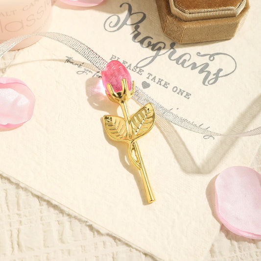 1/2Pcs Eternal Crystal Glass Rose - Valentine's Day Wedding Gift for Girlfriend Wife Artificial Flower Without Box