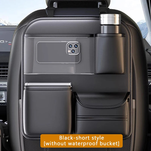 SEAMETAL Car Seat Back Storage Bag Large Capacity Multi-Pocket Backseat Organizer Foldable Dining Table Tablet Tray Hanging Bag