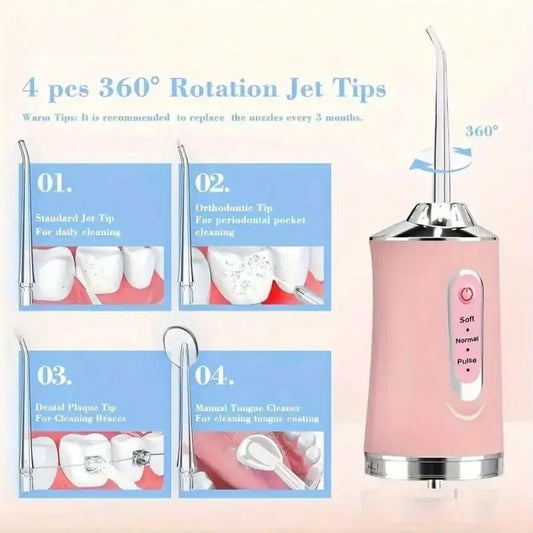 Electric Water Floss, Intelligent Chip, Precise Pressure Control, Oral Irrigator, Used For Deep Teeth And Gum Cleaning