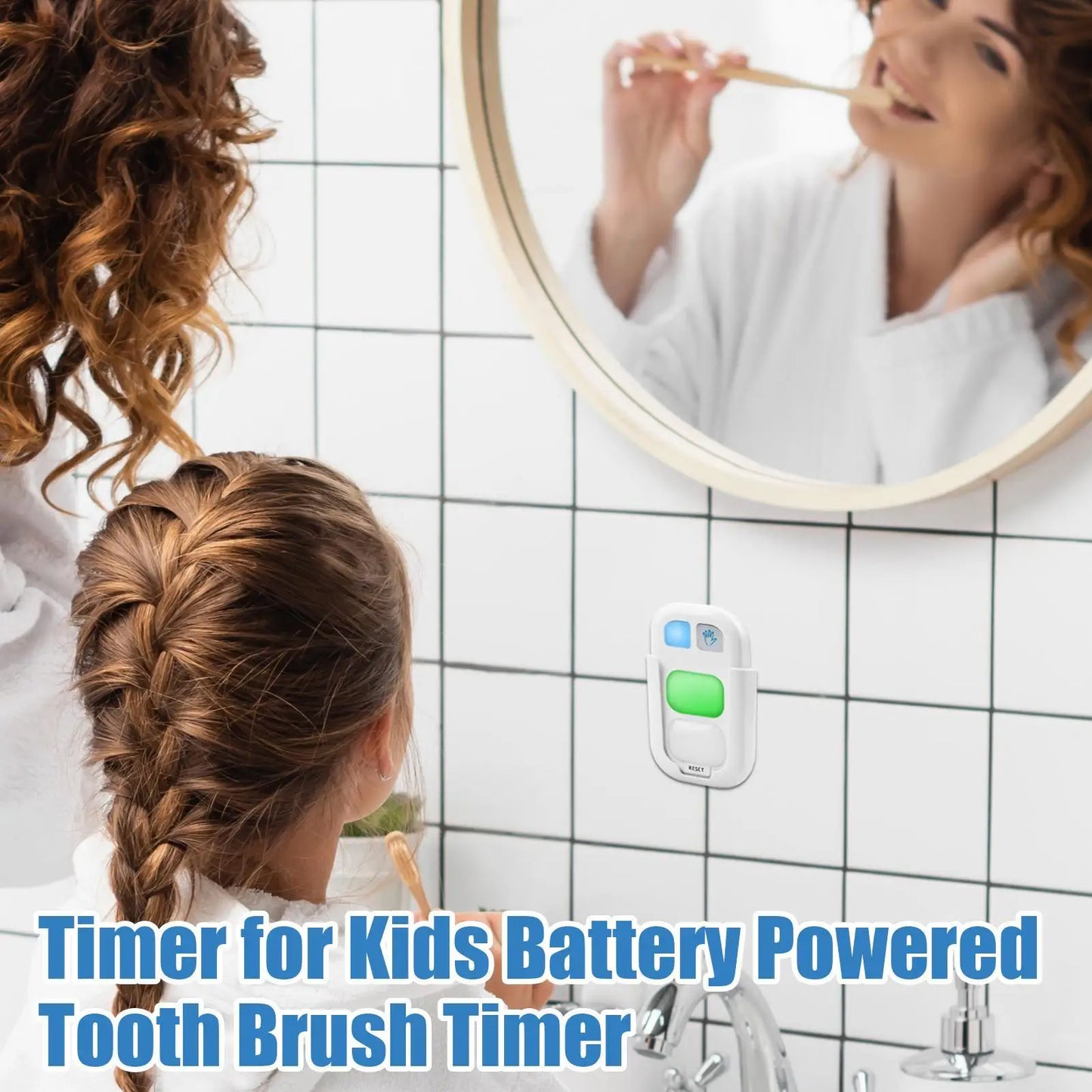 Kids Toothbrush Timer Bathroom Hand Washing Timers with LED Color Light Children Hygiene Training Device for Home School