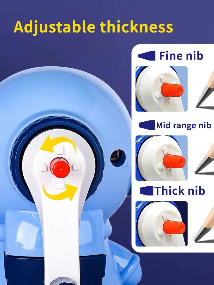 1Pcs Student Cartoon Hand Sharpener Astronaut Shape Sharpener Automatic Pencil Sharpener