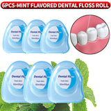 6pcs/3pcs/1pc mint flavored dental floss, compact, convenient, and fast for cleaning between teeth gaps