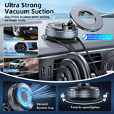 New Strong Magnetic Phone Holder Foldable Design 360° Adjustable Vacuum Car Mount For Cell Phone For Live Streaming 2026
