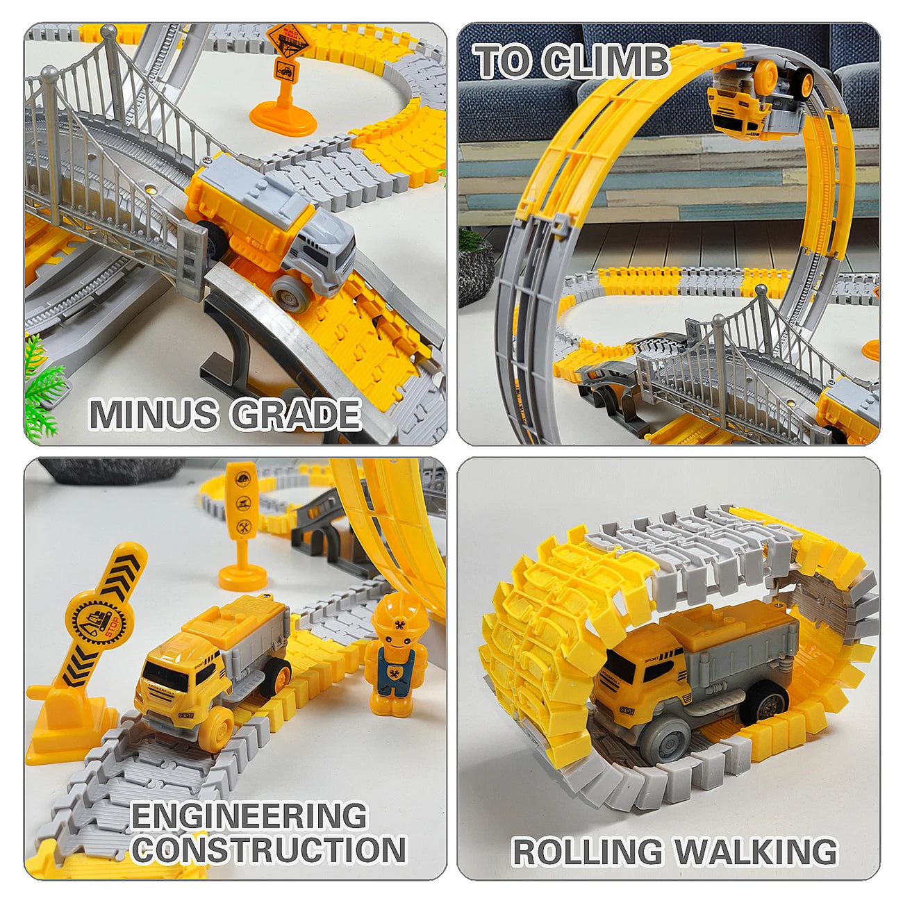 Children Magic Climbing Track Toy Engineering Car Kids Educational Toys Track Car Train Toys for Children Birthday Gift For Kid