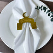 5pcs Bismillah Alhamdulillah Napkin Rings Eid Al-Fitr Al Adha Muslim Islamic Kareem Ramadan Mubarak Iftar Table Decor Eid Gift