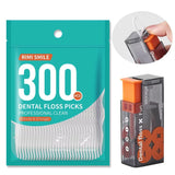 【 Fully automatic dental floss box 】 Equipped with 300pcs dental floss sticks - travel safe - keep in your pocket when going out