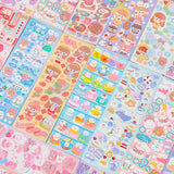 200p Kawaii Stickers for Kids Cute Stationary Aesthetic Diary Decoration Art Supplies Stickers for Scrapbooking Lot Korean Paper