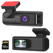 1Pc 2K HD Front Dash Cam For Car With IPS Screen Night Vision Loop Recording Included 32G Storage Card 140 Degree Wide Angle WiFi App Control Front Dashcam